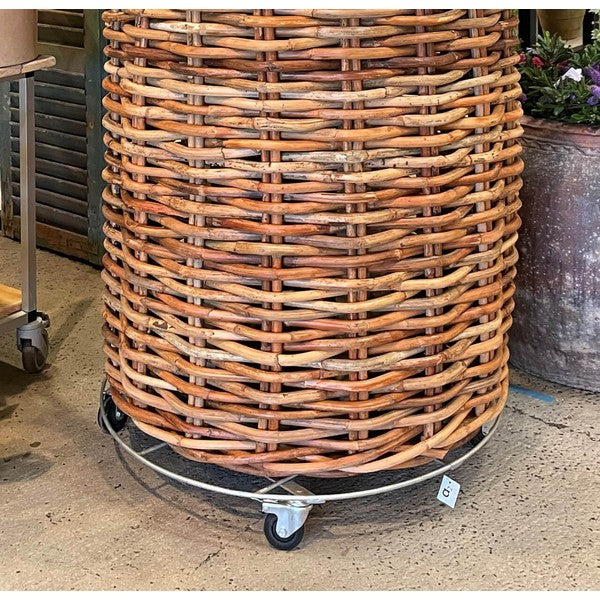 Mega Rund Trolley t/Rattankurv Ø61xH12 cm