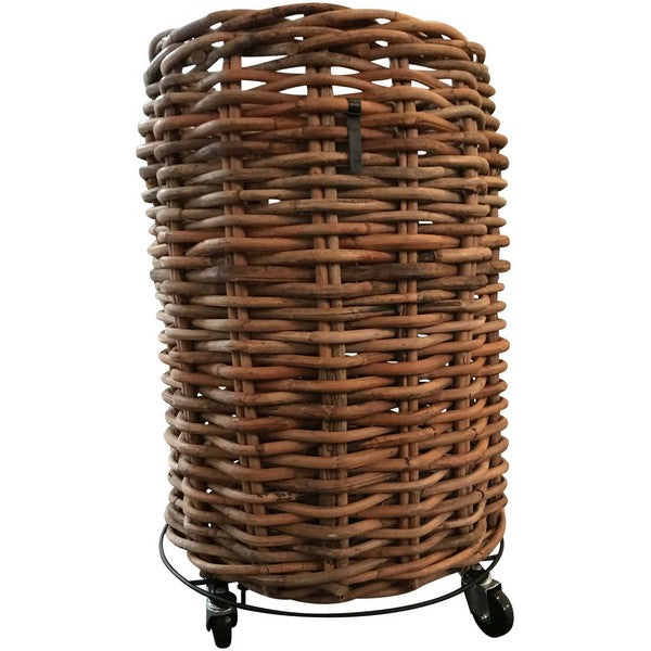 Mega Rund Trolley t/Rattankurv Ø61xH12 cm