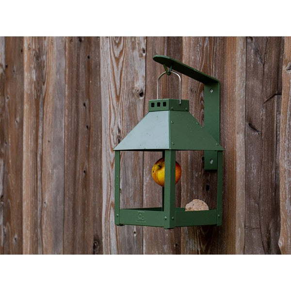 Olivengrøn Mini Quadro Birdy Eat Foderbræt L17xB17xH27 cm