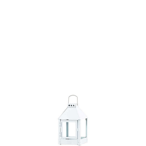 Hvid Mini Quadro Lanterne L17xB17xH27,5 cm