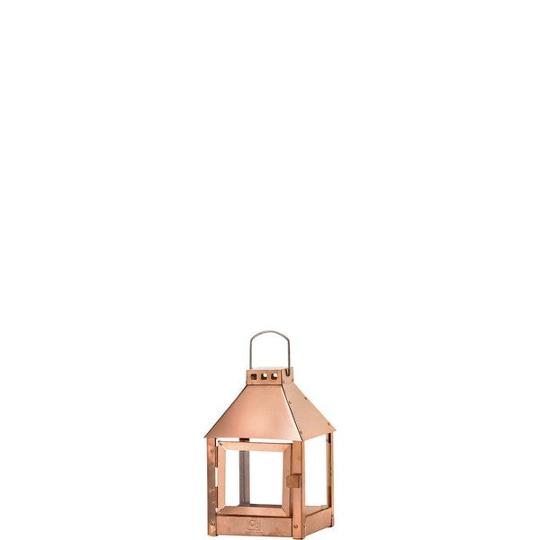 Kobber Mini Quadro Lanterne L17xB17xH27,5 cm