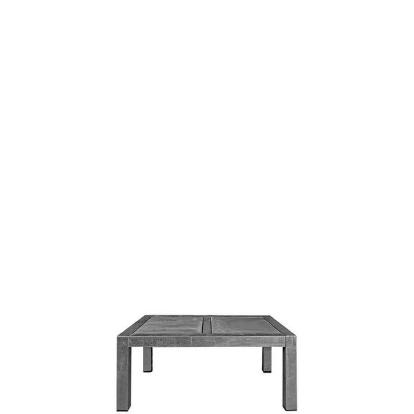 Galvaniseret Spisebord 2 Fliser (50 x 50 cm) u Hjul (Bordben: 8 x 8 cm) L123xB67xH74 cm