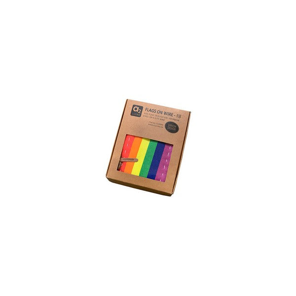 Mini Flag Wire Rainbow (8 flag) L14,5xB11xH300 cm