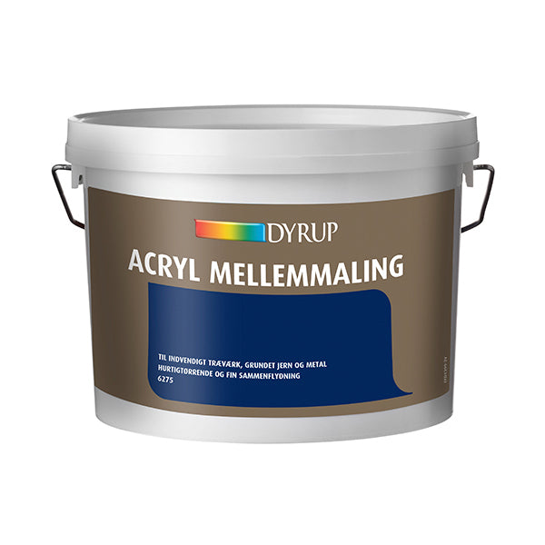Dyrup Acryl mellemmaling hvid 2,5 liter