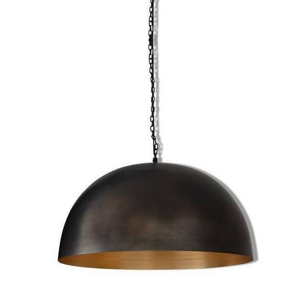 Loftlampe Factoria Gunmetal Gold Ø50 cm