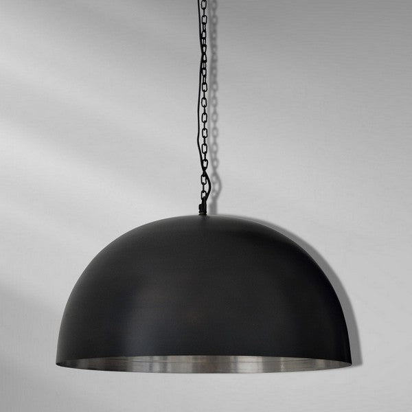 Loftlampe Factoria Black & Silver Ø50 cm