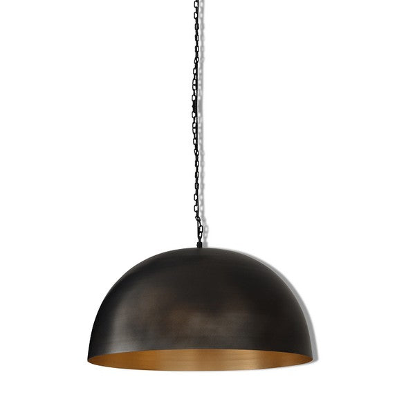 Loftlampe Factoria Gunmetal Gold Ø35 cm