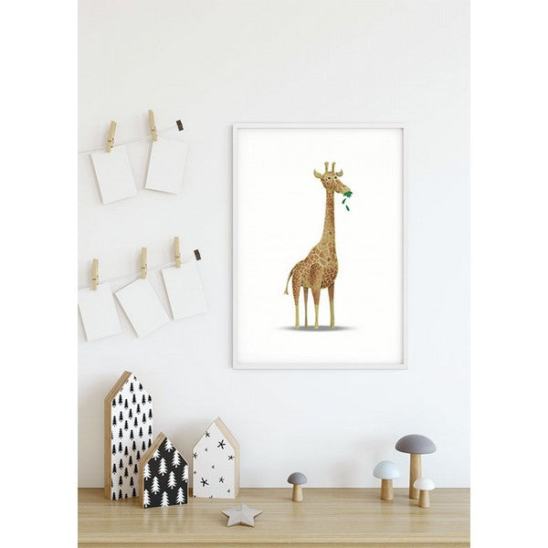 Plakat dyr giraf - 30x40 cm