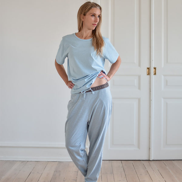 By Skagen pyjamas buks Milano blå dame XXL