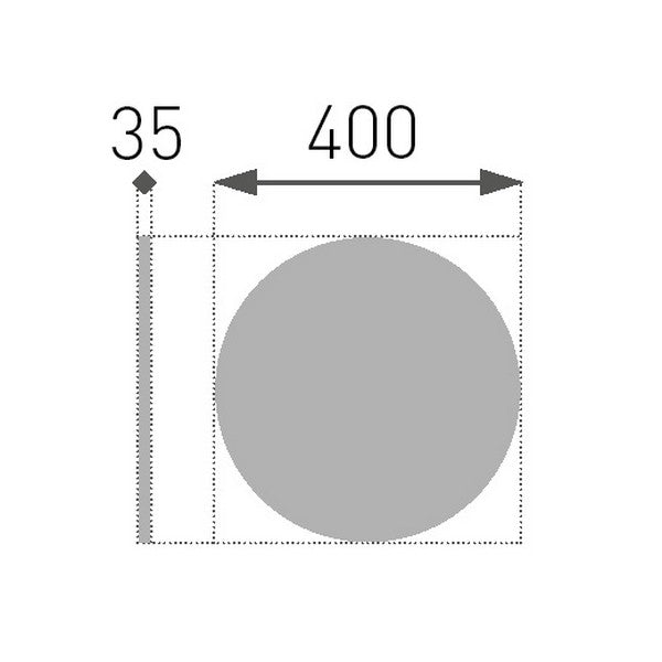 Stuk Roset 2, 400 mm